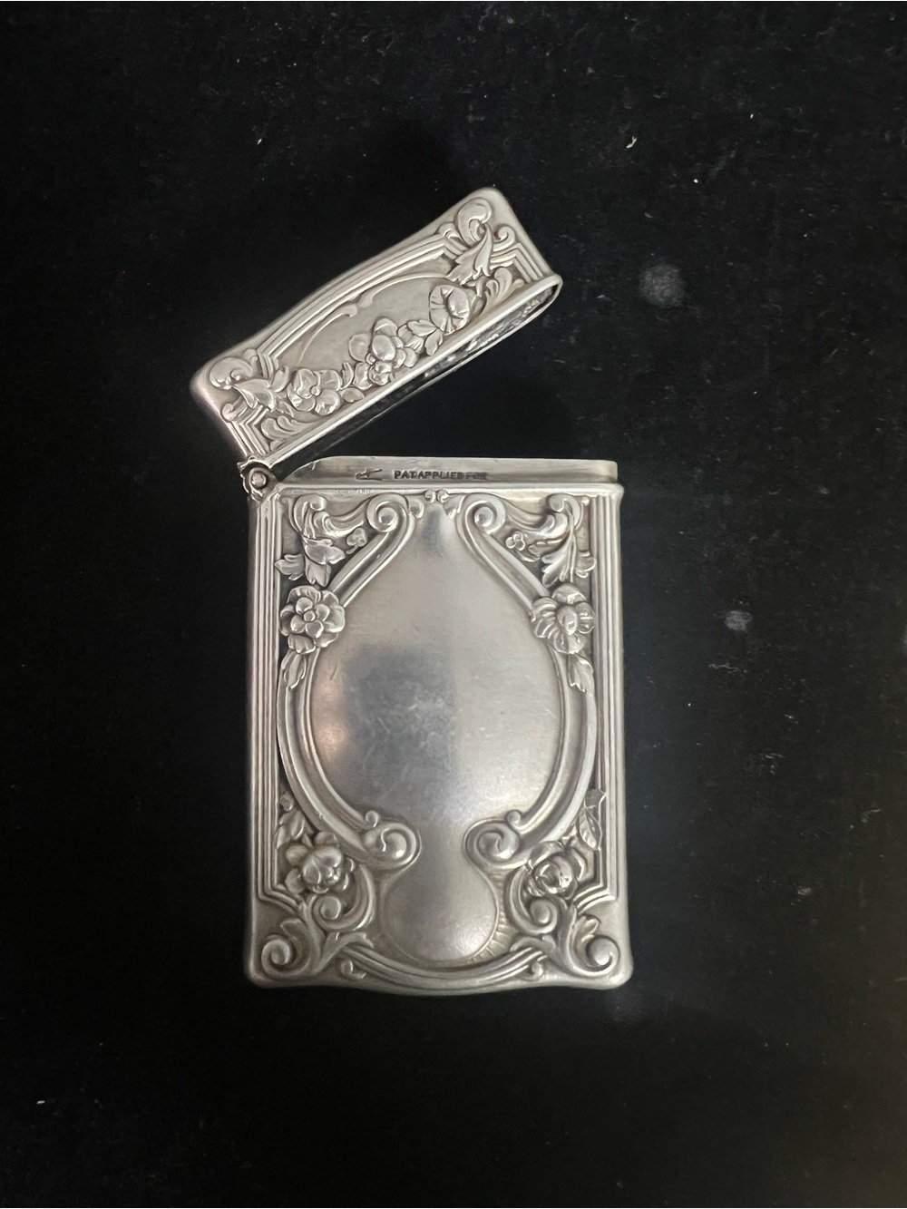 925 STERLING SILVER VINTAGE MATCH BOX / ANTIQUE